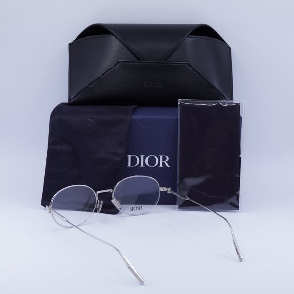Dior NEODIORO R2U F000 Oval Eyeglasses 52mm - Shiny Palladium - Picture 9 of 9